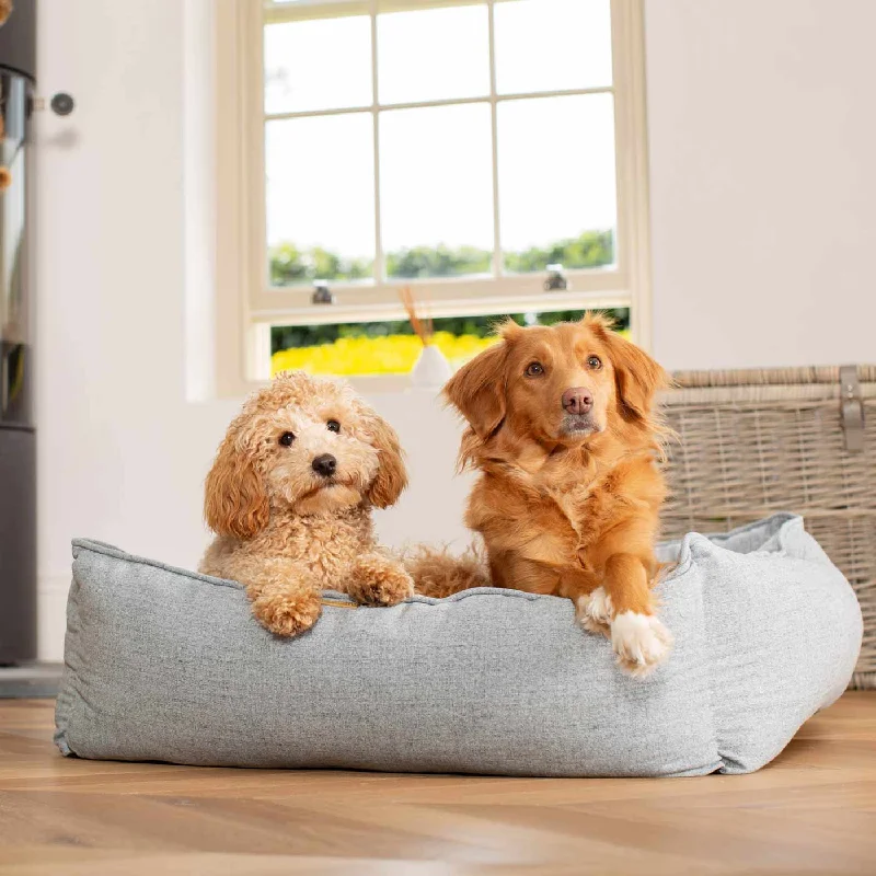 Box Bed With Removable Covers In Inchmurrin Iceberg By Lords & Labradors