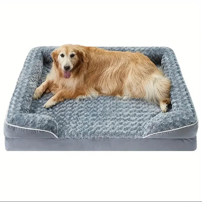 Detachable Waterproof Full Surround Support Orthopedic Dog Bed