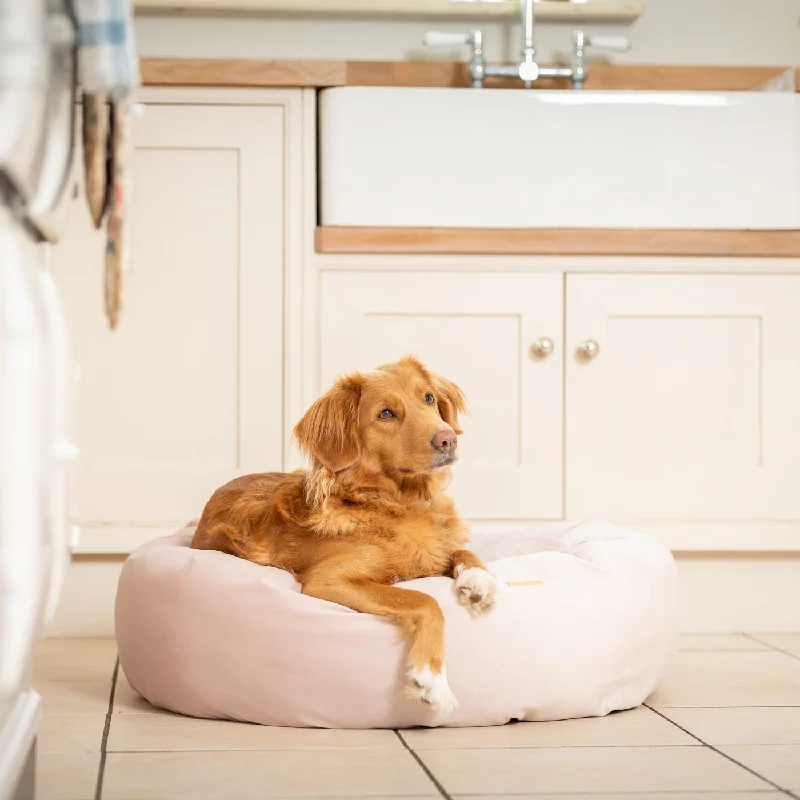 Donut Bed With Removable Covers in Blossom Velvet By Lords & Labradors