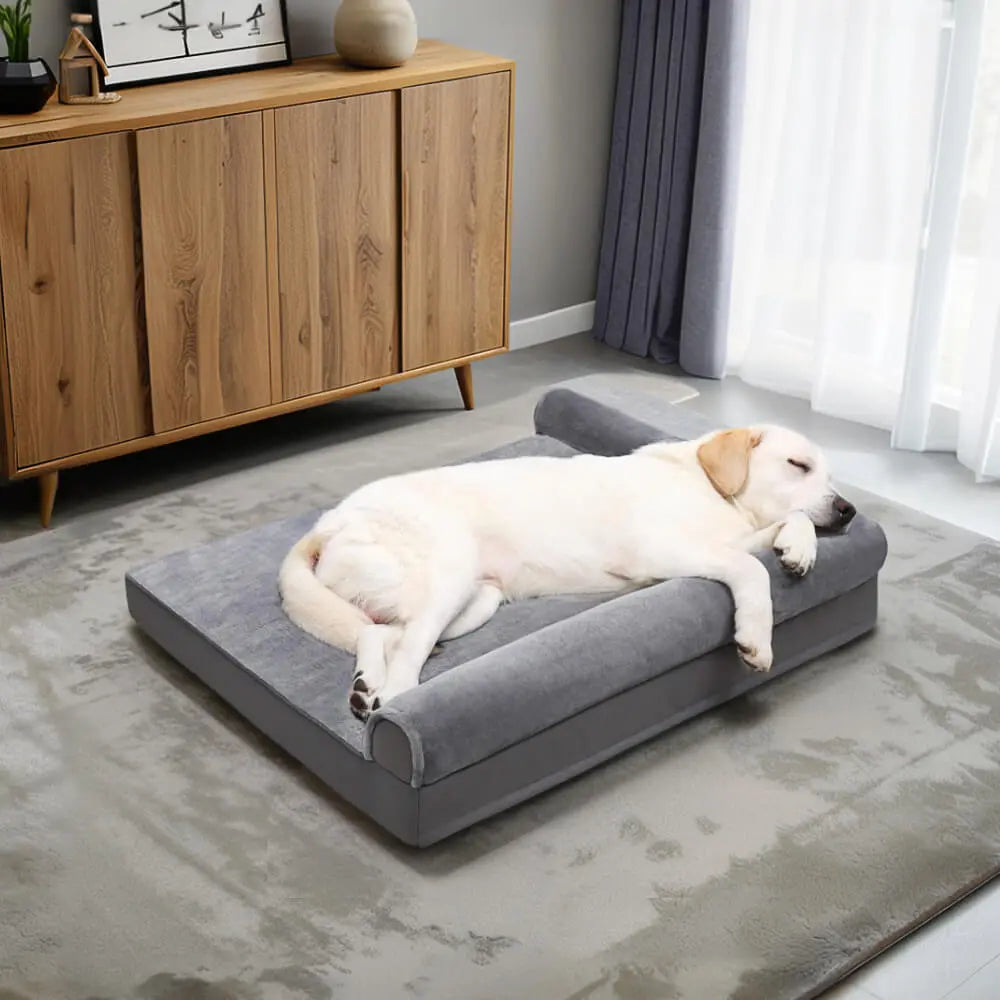 KSIIA Orthopedic Dog Sofa Bed with Waterproof Cover ( For USA)