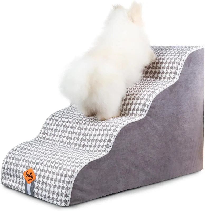 Laifug 2-4 Step Pet Stairs for High Beds and Couch