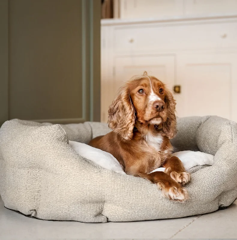 Essentials Herdwick Oval Bed in Sandstone by Lords & Labradors