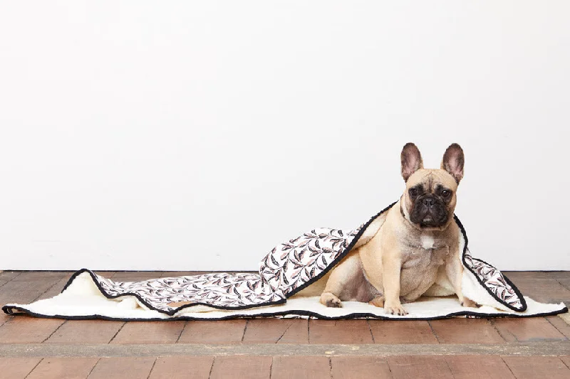 Pet Blanket with Fleece -  Shadow Quartz Print