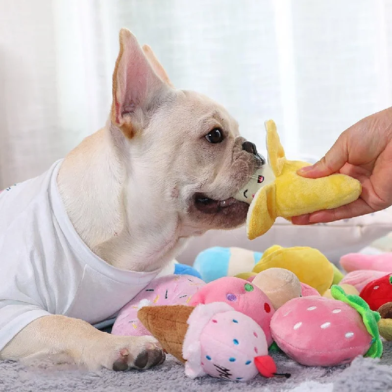 Adorable Food Puppy Pet Toys