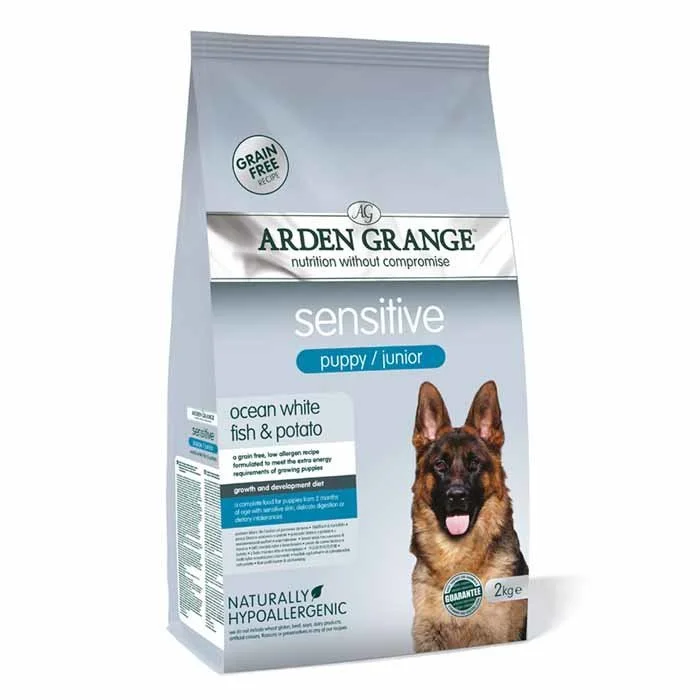 Arden Grange Dog Puppy Sensitive  / Junior – grain free – ocean white fish & potato