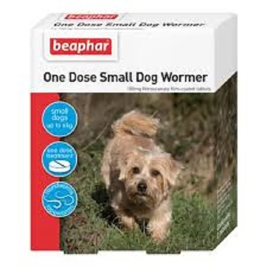 Beaphar One Dose Wormer for Small Dogs and Puppies - 3 Tab