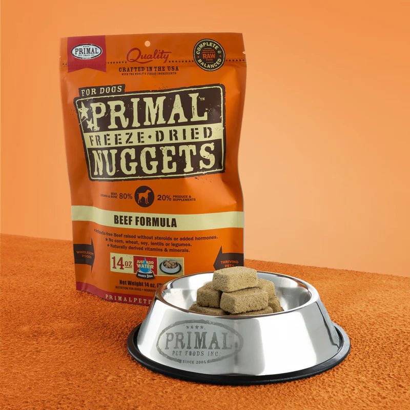 Beef Canine Raw Nuggets - Freeze Dried Raw Dog Food - Primal Pet Food