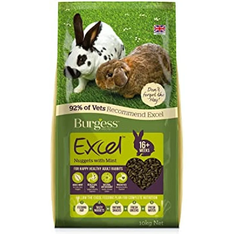 Burgess Excel Adult Rabbit Nuggets with Mint