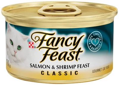 Cat Food, Shrimp & Salmon, 3-oz. Can