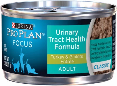 Cat Food, Urinary Tract Health, Turkey, 3-oz.