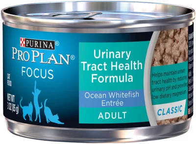 Cat Food, Urinary Tract Health, White Fish, 3-oz.