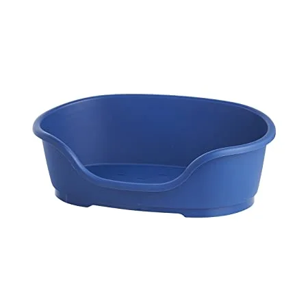 Plastic Dog Bed -Blue/ Blueberry