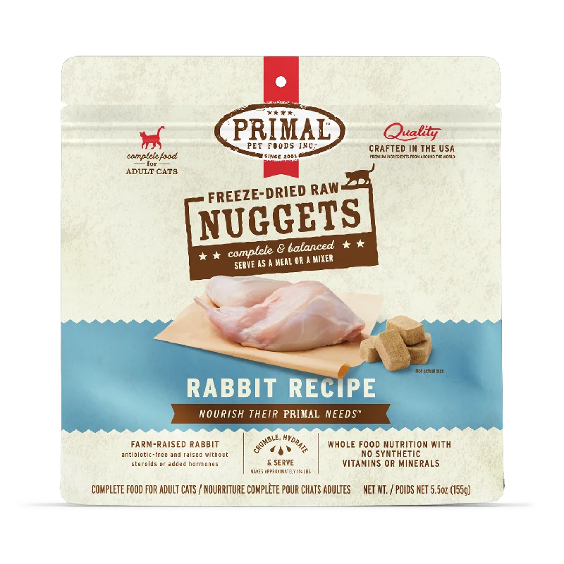 Freeze-Dried Raw Nuggets Cat Food <br> Rabbit Recipe