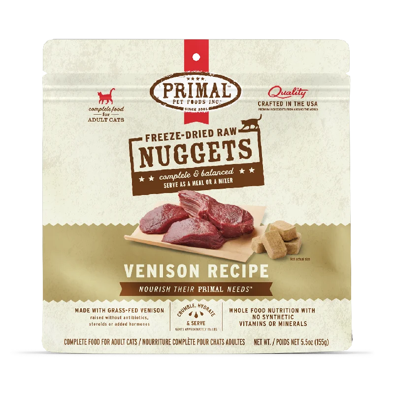 Freeze-Dried Raw Nuggets Cat Food <br> Venison Recipe