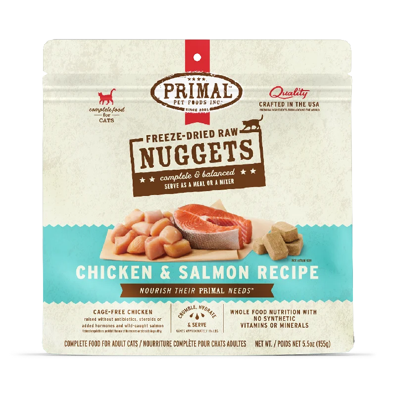 Freeze-Dried Raw Nuggets Cat Food <br> Chicken & Salmon Recipe