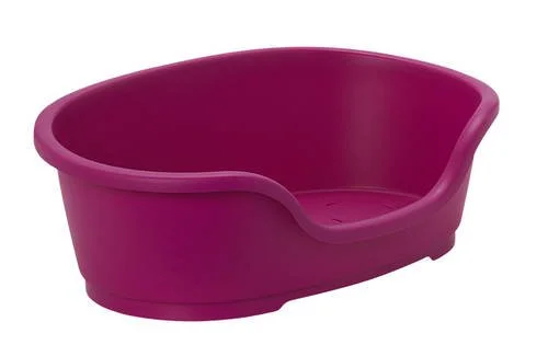 Plastic Dog Bed Pink Colour - X-Small 40cm