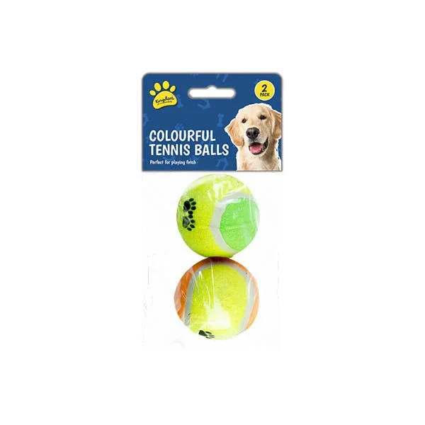 Kingdom Colourful Tennis Balls 2 Pack