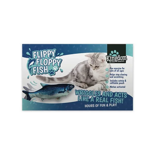 Kingdom Flippy Floppy Fish Cat Toy