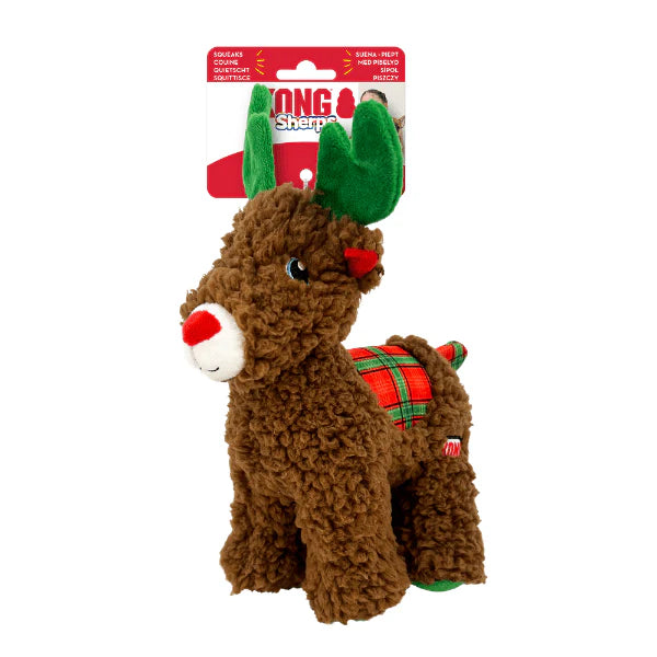 KONG Holiday Sherps Reindeer Dog Toy