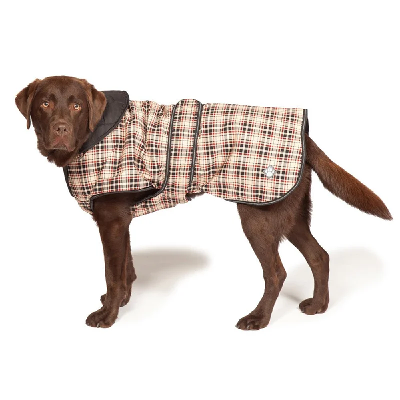 Machine Washable Classic Check Luxury Coat For Dogs