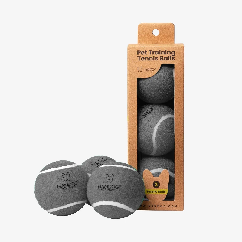 Nandog Dog Tennis Training Balls Set - Gray