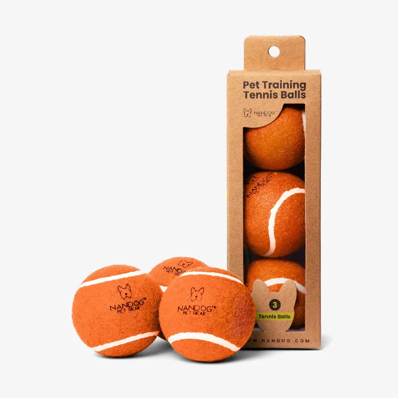 Nandog Dog Tennis Training Balls Set - Orange