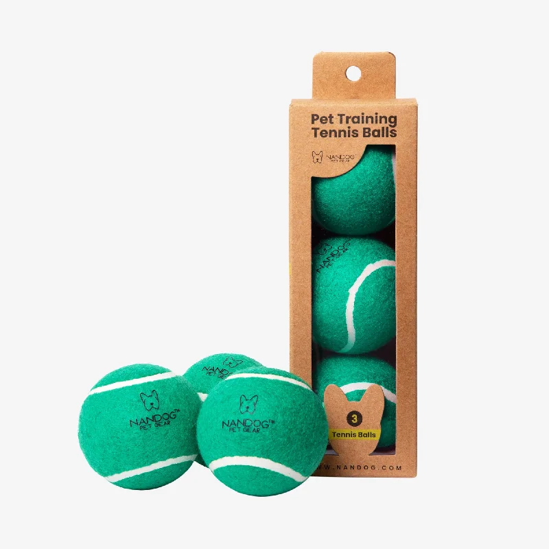 Nandog Dog Tennis Training Balls Set - Green