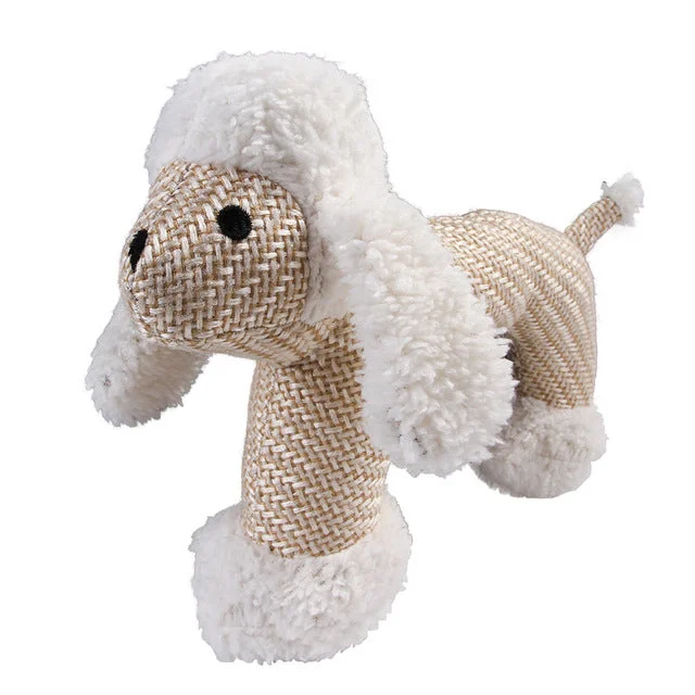 Beige : Poodle : Pet Toy