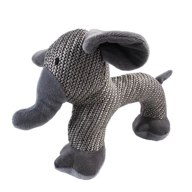 Gray : Elephant : Pet Toy