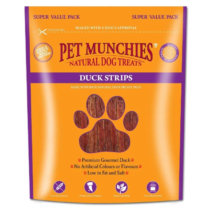 Pet Munchies Duck Strips Dog Treats 320g