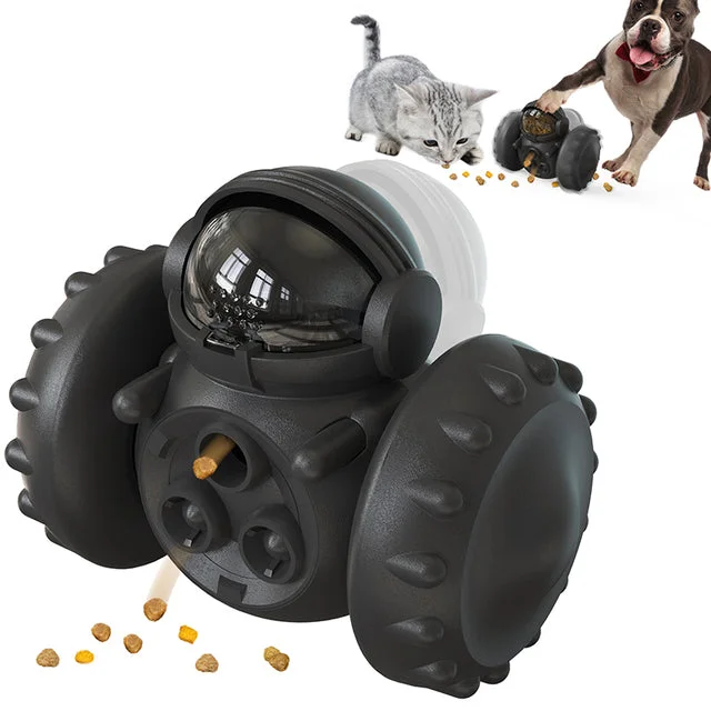 Black - Pet Tumble Treat Dispenser