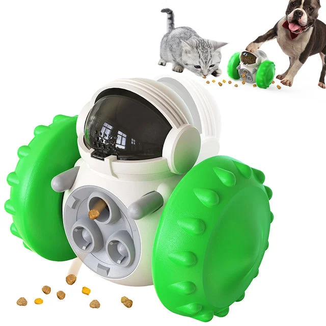 Green - Pet Tumble Treat Dispenser