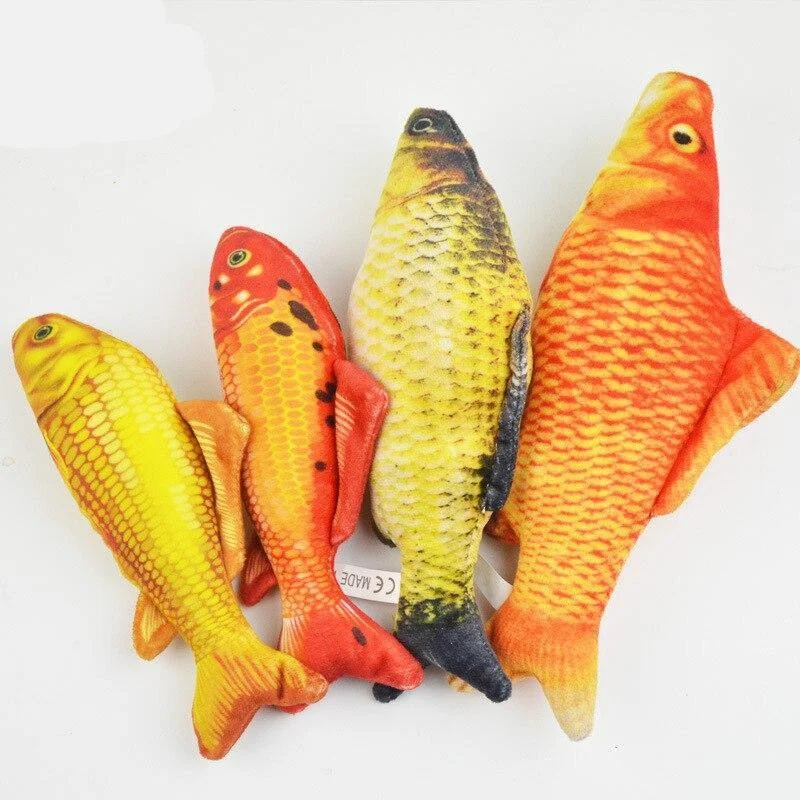 Plush Stuffed Fish Pet Toys