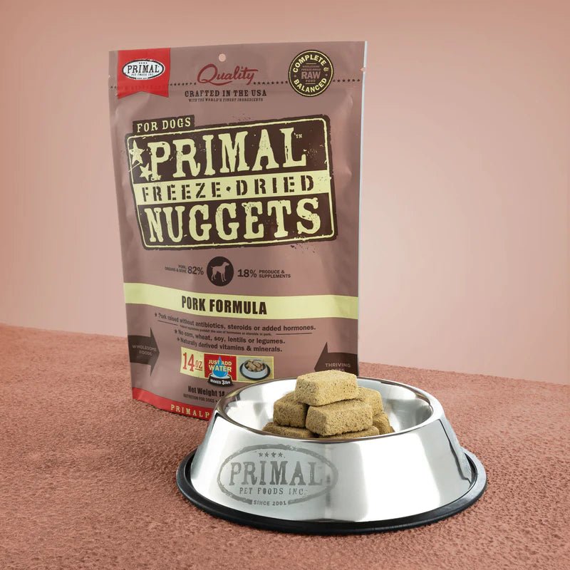 Pork Canine Raw Nuggets - Freeze Dried Dog Food - Primal Pet Foods