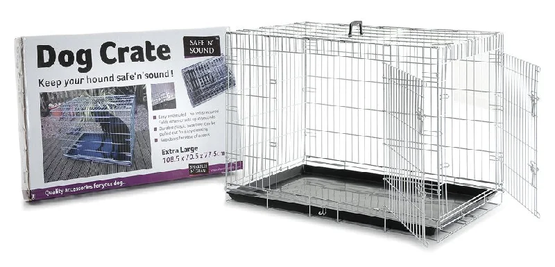 Sharples - Safe 'N' Sound Dog Crate 2 Door Black