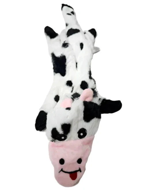 Cow Flat Black & White Dog Toy