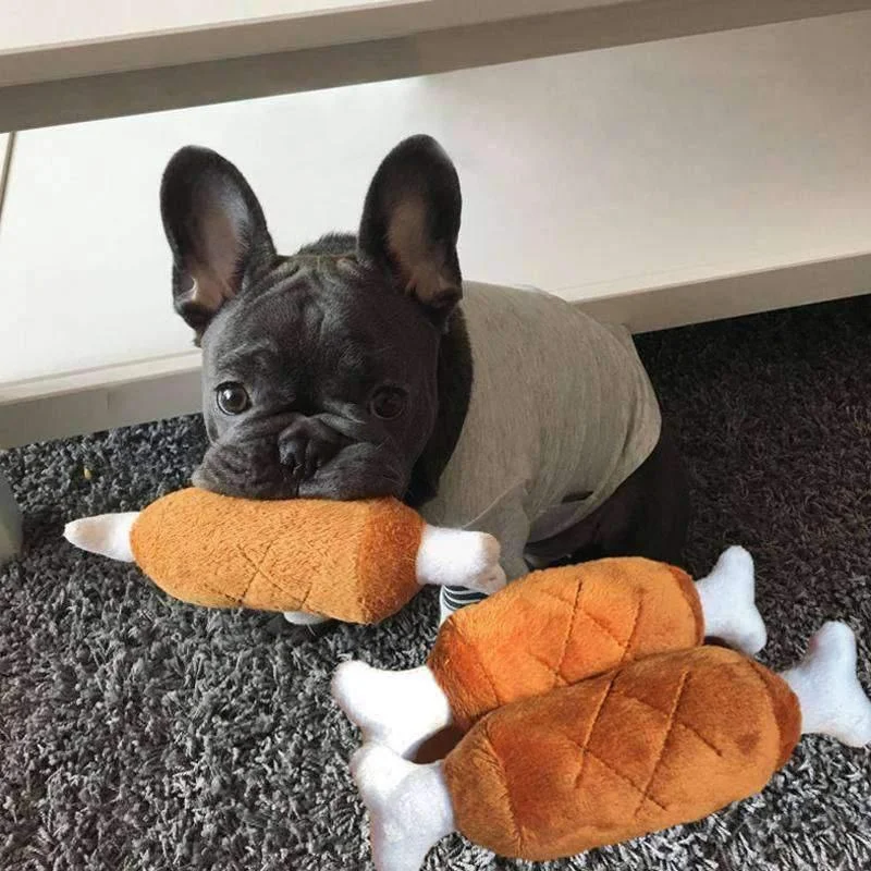 Super Cute and Funny Pet Plush Toy Meat and Bones