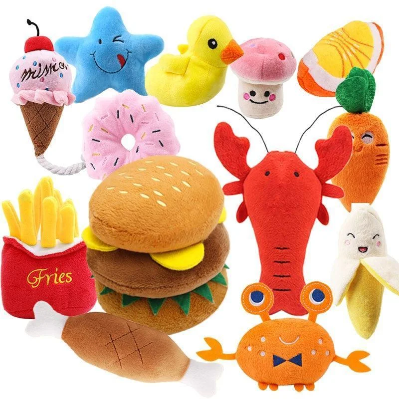 Super Cute Plush Squeaky Dog Toys