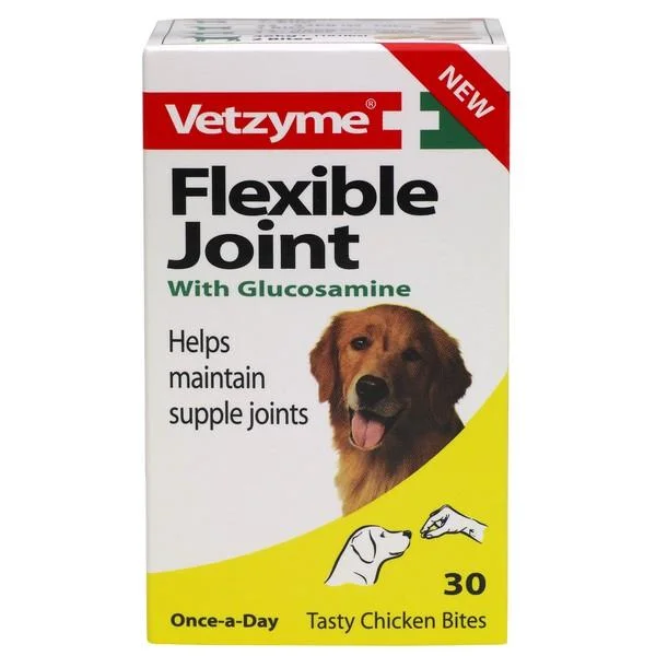 Vetzyme Flexible Joint Tablets with Glucosamine 30tab