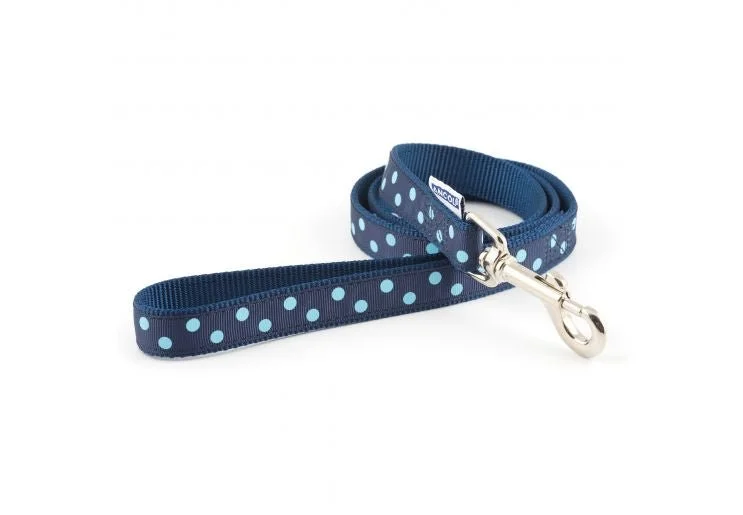 VINTAGE POLKA DOG LEAD RED, BLUE, PINK 1MX19MM