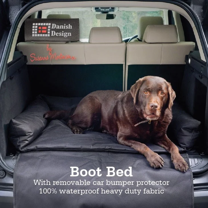 Waterproof Boot Dog Bed with Removable Car Bumper Protector