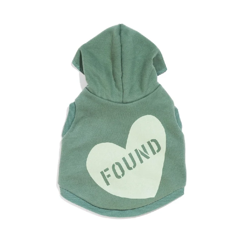 Big Full Heart Animal Hoodie, Sage + Mint