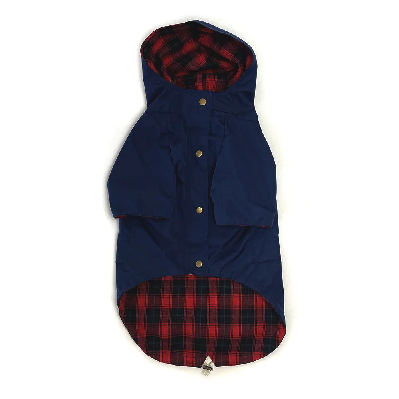 Dog Rain Jacket - Navy Blue