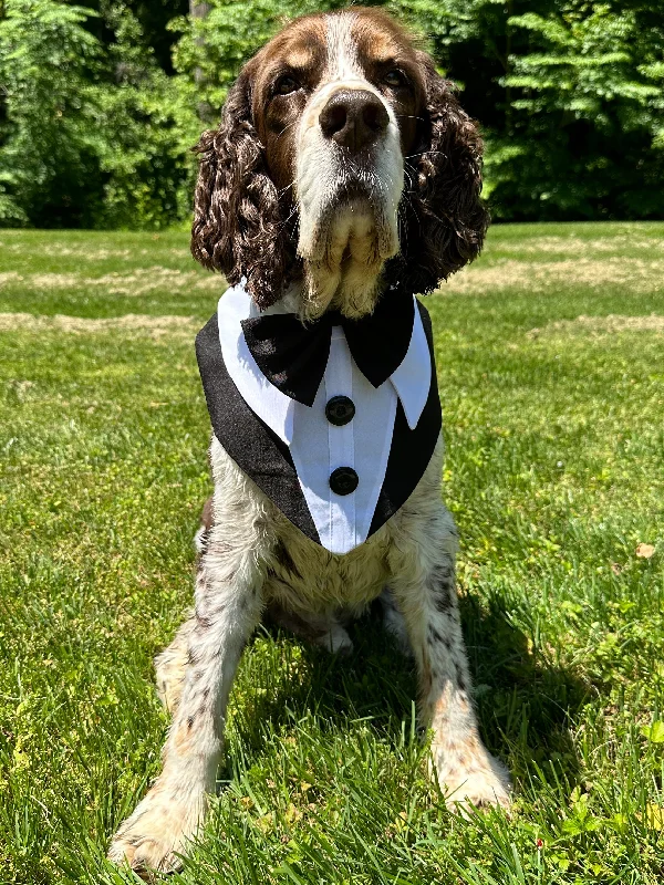 Dog Tuxedo Bandana