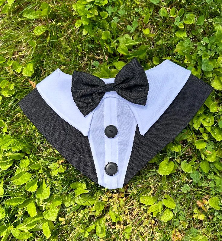 Black with Black Bow tie