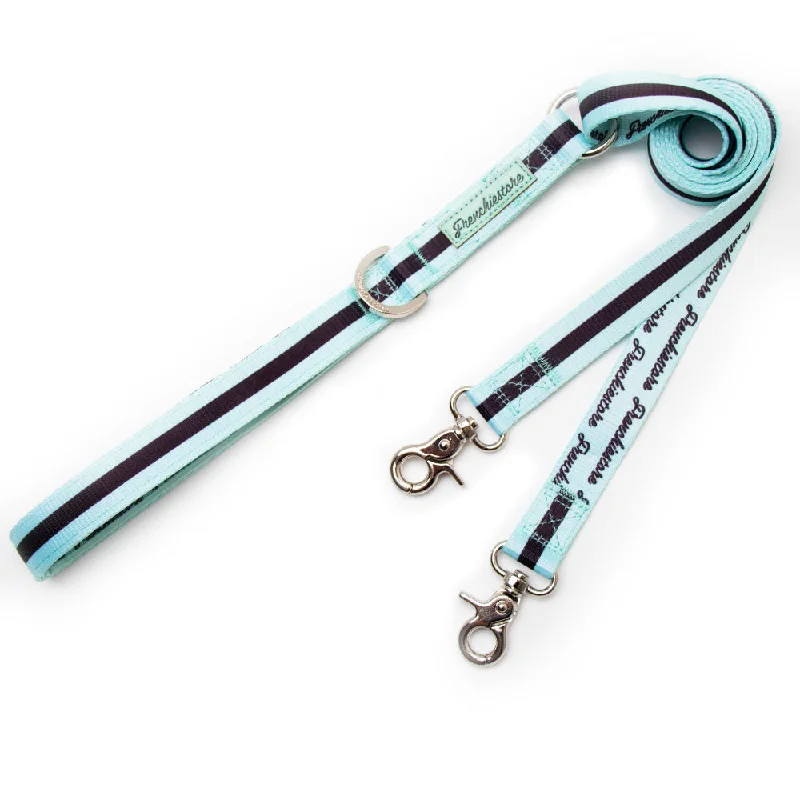 Frenchiestore Dual Dog Leash | Mint Varsity