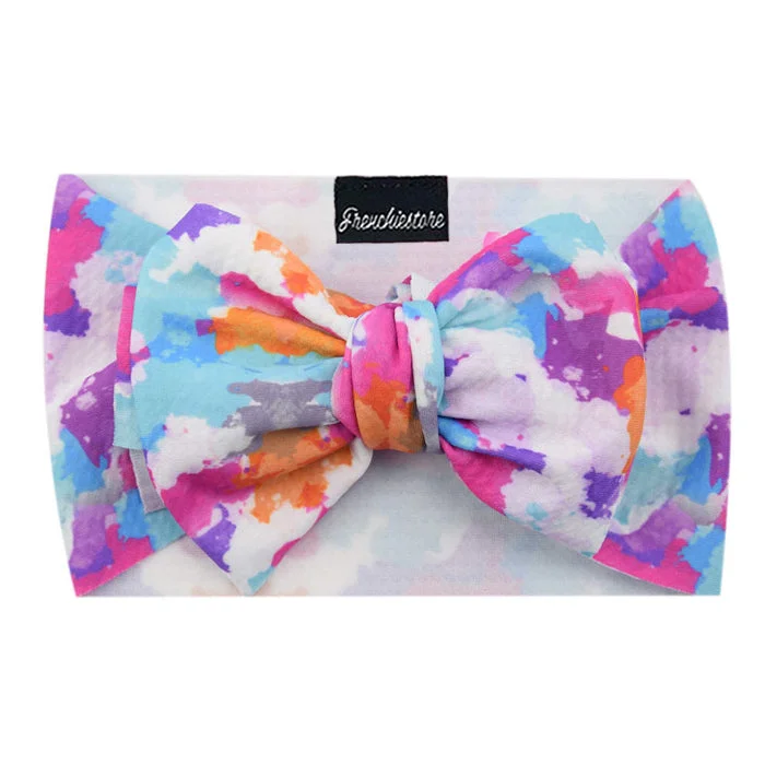 Frenchiestore Pet Head Bow | Colorful Camo