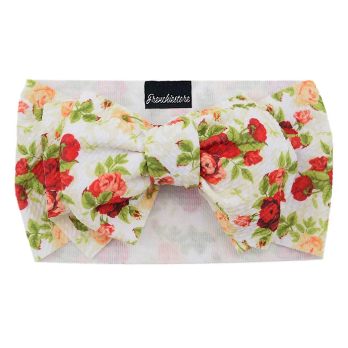 Frenchiestore Pet Head Bow | Red Roses