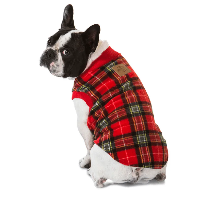 Red Tartan Dog Pyjamas