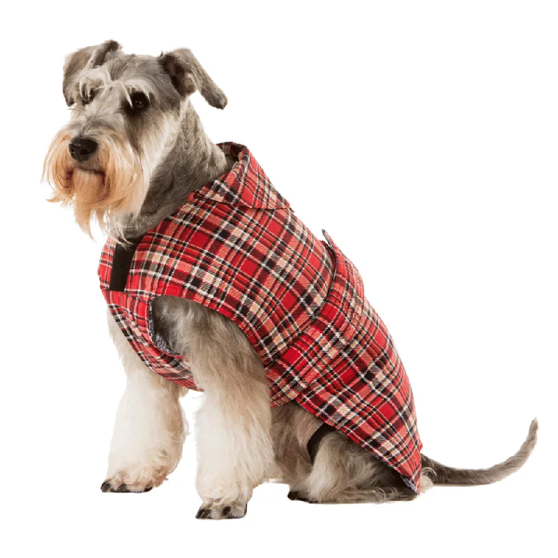 Tartan Red Dog Coat